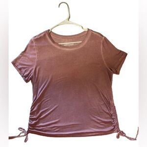 NWT TORRID BETSEY JOHNSON LOVESICK SIDE-TIE-TEE SUPER SOFT MAUVE 1x 14-16